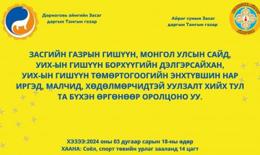 УИХ ГИШҮҮН Б.ДЭЛГЭРСАЙХАН, Т.ЭНХТҮВШИН НАР СУМАНД АЖИЛЛАЛАА.