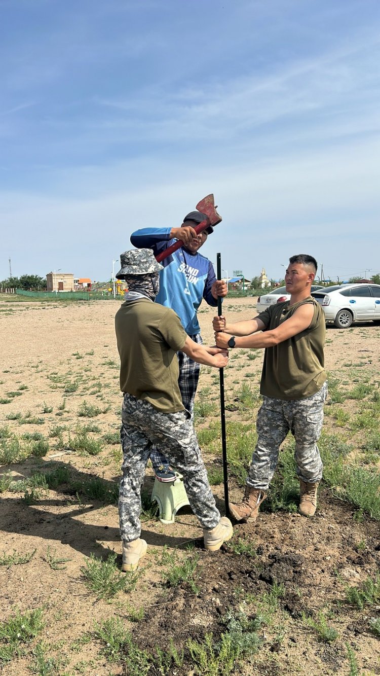 НОГООН БАЙГУУЛАМЖАА ХАШААЖУУЛАХ АЖИЛ ҮРГЭЛЖИЛСЭЭР