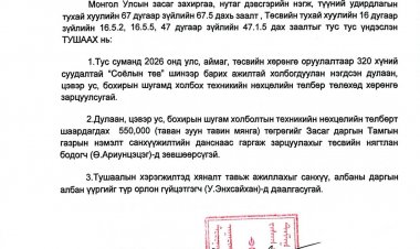Техникийн нөхцөлийн төлбөр төлөх тухай А/20