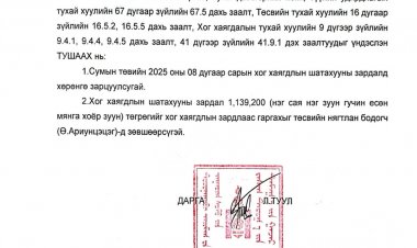 Хөрөнгө зарцуулах тухай А/40