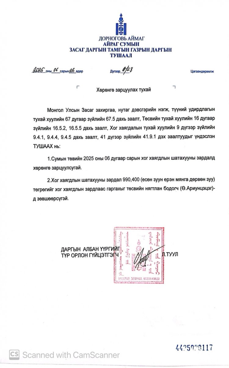 Хөрөнгө зарцуулах тухай А/28