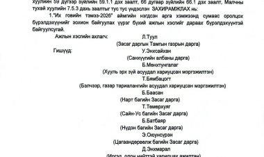 Ажлын хэсэг байгуулах тухай А/10