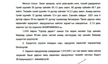 Ахмадуудад хүндэтгэл үзүүлэх тухай А/19