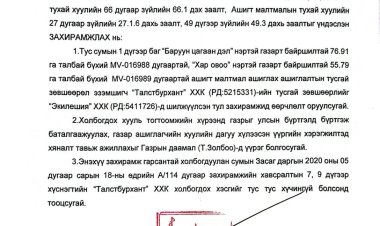 Захирамжид өөрчлөлт оруулах тухай А/29