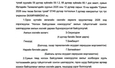 Ажлын хэсэг байгуулах тухай А/34