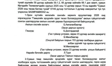 Ажлын хэсэг байгуулах тухай А/35